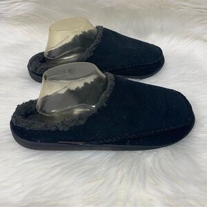 Muk Luke slipper corduroy upper slide slipper with fury lining size 10-11